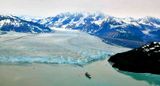 Cruise Ship in Disenchantment Bay, Valerie Glacier, Hubbard Glacier, Mount Seattle, Wrangell St Elias National Park, Yakutat, Al
