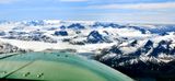 Kodi Bear Kodiak 100 flying over Keai Mountains, Alaska 