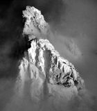 Gunn Peak in Mid-Afternoon Light, Cascade Mountains, Index, Washington State 691bw S 