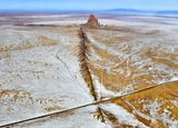 Shiprock in Winter, Shiprock, New Mexico 1136  