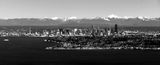 West Seattle, Alki Point, Seattle Skyline, Space Needle, Whitehorse Mountain, Three Fingers, Vesper Peak, Sloan Peak, Glacier Pe