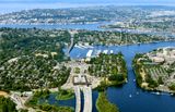 Montlake, Montlake Cut, Montlake Bridge, UW Medical, SR 520, Portage Bay Viaduct, Portage Bay, Ship Canal Bridge, Gas Works Park