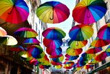 Umbrella over Pink Street, Lisbon, Portugal 052 