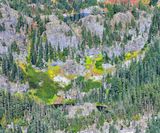 Lake Laura, Rocky Run Creek, Lake Lillian, Rampart Ridge, Cascade Mountains, Washington 284 