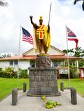 Statue of King Kamehameha at Kohala Civic Center, Kapaau Hawaii 071  