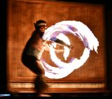 Fire Performer at Luau, Kona Hawaii 1204  