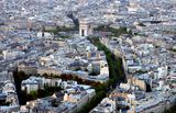 Arc de Triomphe,  Place Charles de Gaulle, Avenue dLena, Paris from Eiffel Tower, France 161  2005 