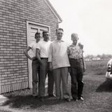 451) Jerry and Venzel Johnson, Bertil Estlund and Roys son Billy.