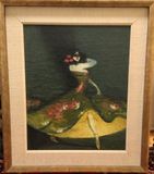 Juan Tellez 1883-1930 Painting Flamenco Dancer 