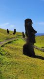 Four Moai at Rano a Raraku