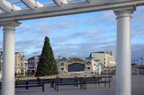 Pergola View at Christmastime