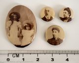 Miniature Victorian Photo Buttons