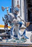 Wat Pariwas Ubosot Shark Man Guardian (DTHB2632)