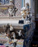 Wat Pariwas Ubosot Merman Guardian and Supporting Demons (DTHB2641)