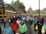 Walking to the Athletes Village