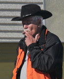 Man smoking cigar