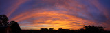 Panorama sunset from the balconey