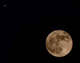 Full moon in conjunction with Jupiter