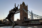 Tower Bridge at dusk, November 2012