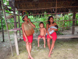 Three generations of Yagua women