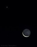 Venus Crescent Moon