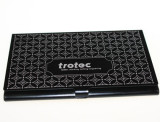 Laser engraved business card box