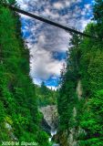 Bridge over the Canyon Ste-Anne.