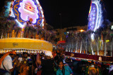 LED lights on kavadis at night