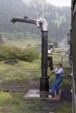 Taking on water at Cumbres Pass