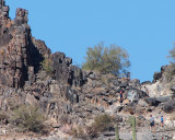 Joe, Cesar & Brian climbing in the Phoenix Mountain Preserve