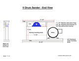 V-Drum Sander - End View