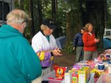 Breakfast at camp in Gualala