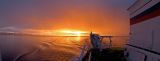 Frobisher Bay sunset wide view