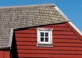 House roof & broken window