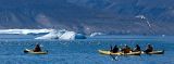 Kayak sailing at Uummannaq