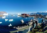 Uummannaq harbour from the hotel