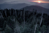 A Birds Eye View At Sunrise Above Clingmans Dome