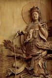 Teak wall carving