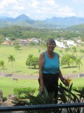 Kaneohe Bay  and pali views from Valley of the Temples, Kaneohe, Oahu, Hawaii