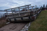 Two Bay docks in winter storage 2012 October 28.