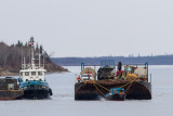 Small tug moving barge returned from up north.