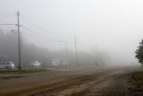Revillon Road North in the fog