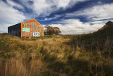 The Erg Battery Shed on State Highway 1, Rangitata, Canterbury, New Zealand