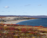Beach at Point Lake Lodge,NWT