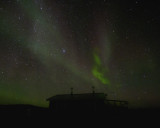 Northern Lights and Point Lake Lodge cabin