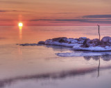 Winter Sunrise on Lake Erie