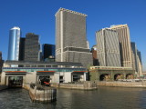 New York City view from Staten Island ferry