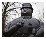 Botero sculpture detail