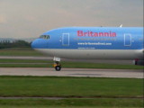 Britannia (G-OBYE) Boeing 767 @ Manchester 04.05.2002