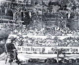 1924 September 25th - Ensign & Mrs Latter with the Harvest Festival display